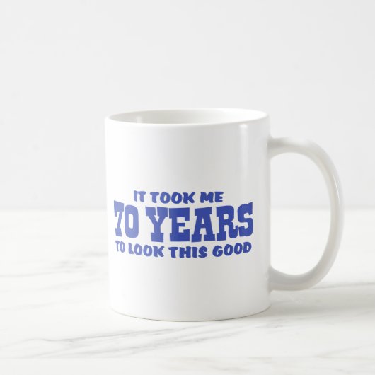 70e verjaardag koffiemok (Rechts)