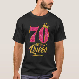 70e verjaardag koningin 70 jaar oud meisje kroonro t-shirt