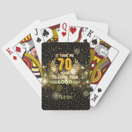 70e verjaardag kostte me 70 jaar om er zo goed uit pokerkaarten