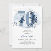 70e verjaardag Kustblauwflora nummer 70 Kaart (Voorkant)