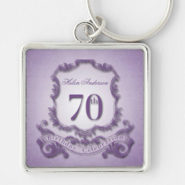 70e Verjaardag  Lijst gepersonaliseerde sleutelhan Sleutelhanger