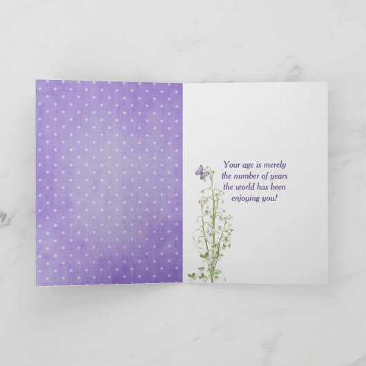 70e verjaardag Lily van de Valley Bouquet-kaart Kaart (Binnen)