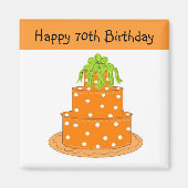 70e verjaardag magneet (Voorkant)