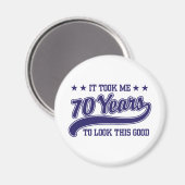 70e verjaardag magneet (Voorkant / Achterkant)
