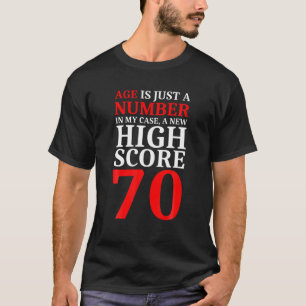 70e verjaardag Man, hoge score 70 jaar oude Gi T-shirt
