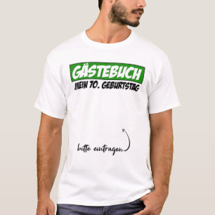 70e verjaardag Man Vrouw 70-jarig Gastenboek T-shirt