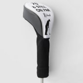 70e Verjaardag Mannen Golfer Funny Custom Golfheadcover (Schuin)