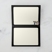 70e verjaardag mans Fotokaart 70 jaar oud Kaart (Binnen)