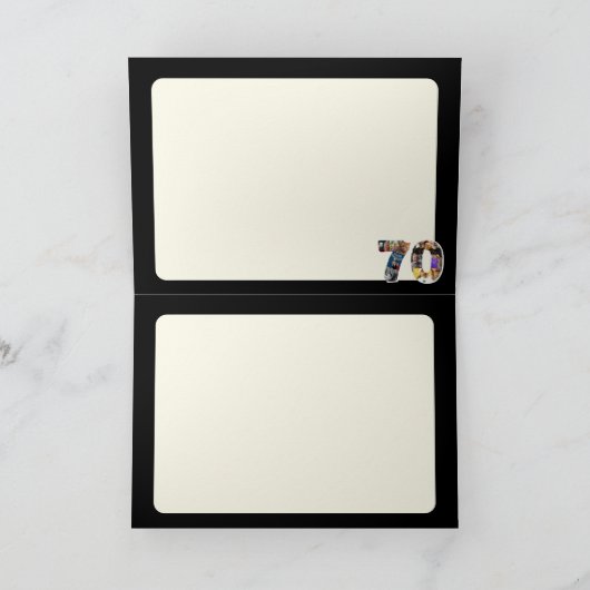 70e verjaardag mans Fotokaart 70 jaar oud Kaart (Binnen)