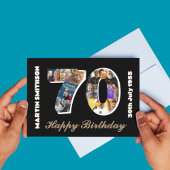 70e verjaardag mans Fotokaart 70 jaar oud Kaart