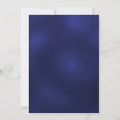 70e verjaardag Marine Blauw Goud Sterren Kaart (Achterkant)