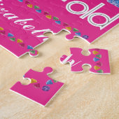 70e verjaardag Meest verbluffend kleurrijk Pareltj Legpuzzel (Zijkant)