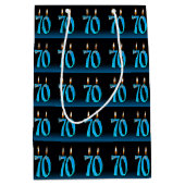 70e verjaardag met oogbalkaarsen medium cadeauzakje (Voorkant)