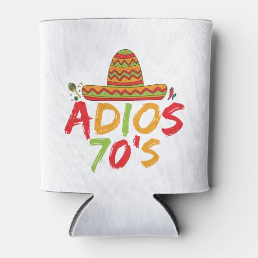 70e verjaardag Mexicaanse Partij Cinco de Mayo Fie Blikjeskoeler (Voorkant)