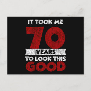 70e verjaardag Mijn 70e verjaardag zag er goed uit Briefkaart