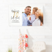 70e verjaardag moderne foto-collage voor zwart en  spandoek (Insitu)