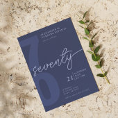 70e verjaardag moderne minimalistische marine kaart