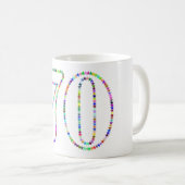 70e verjaardag mok (Voorkant rechts)