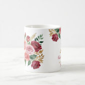 70e verjaardag Mok voor oma - Bloemen Custom Name (Center)