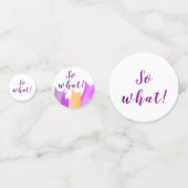 70e verjaardag Motivatie Paarse Tulpen Confetti (Voorkanten)