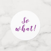 70e verjaardag Motivatie Paarse Tulpen Confetti (Kleine voorkant)