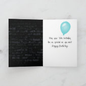 70e verjaardag Neon Sign on Brick Kaart (Binnen)