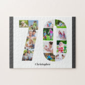 70e verjaardag nummer 70 Foto Collage 13 Foto Legpuzzel (Horizontaal)