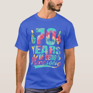 70e verjaardag of jubileum 70 jaar zijn cadeau t-shirt
