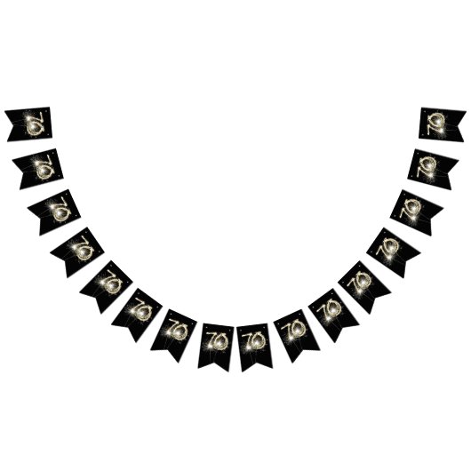 70e verjaardag of partij bij het Jubileum Vlaggetjes (Alle)