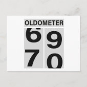 70e verjaardag Oldometer Briefkaart (Voorkant)
