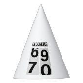 70e verjaardag Oldometer Feesthoedjes (Voorkant)