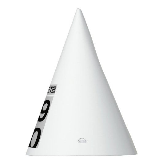 70e verjaardag Oldometer Feesthoedjes (Rechts)