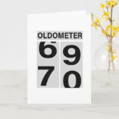 70e verjaardag Oldometer Kaart (Gele Bloem)