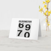 70e verjaardag Oldometer Kaart (Gele Bloem)
