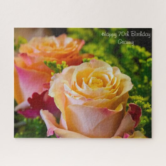 70e verjaardag Oma. Legpuzzel (Horizontaal)