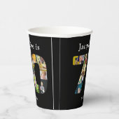 70e verjaardag Ontwerp je eigen fotocollage Papieren Bekers (Rechts)