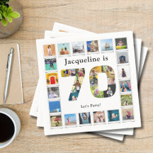 70e verjaardag Ontwerp je eigen fotocollage