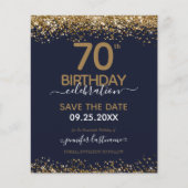 70e verjaardag Opslaan van de datum Begrotingsuitn (Voorkant)