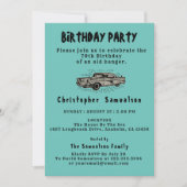 70e Verjaardag Oude Banger Car Enthusiast  Kaart (Voorkant)