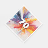 70e verjaardag Paint Blast servetten (Hoek)