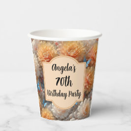 70e verjaardag papieren bekers