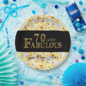 70e verjaardag papieren bordje (Feest)