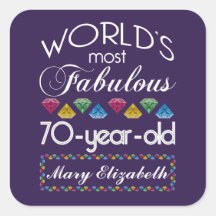 70e verjaardag Pareltjes Paars met de meest verblu