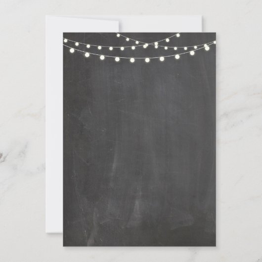 70e Verjaardag Party Krijtbord Bloemen Roze Uitnod Kaart (Achterkant)