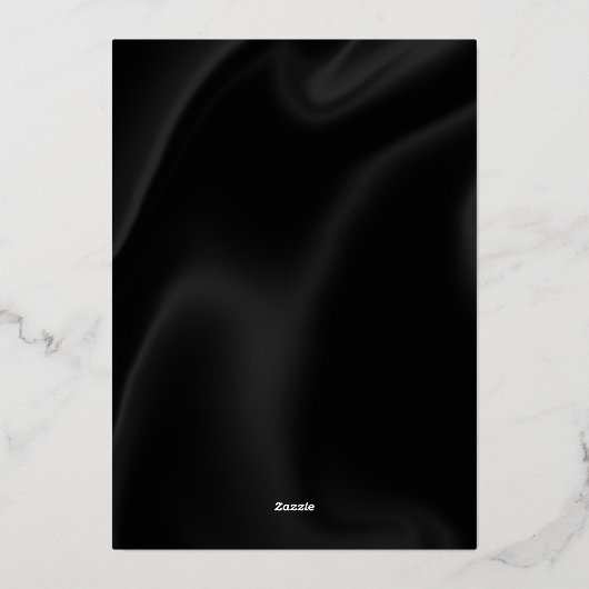 70e Verjaardag Party Roos Gold Foil Invitation Folie Uitnodiging (Achterkant)