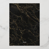 70e Verjaardag Party Roos Gold Foil Invitation Folie Uitnodiging (Achterkant)