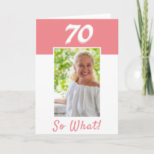 70e verjaardag Positieve foto verjaardag Kaart