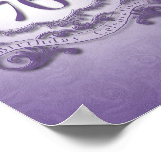 70e verjaardag Poster aangepaste banner (Hoek)