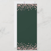 70e Verjaardag Programma Roos Gold Confetti Green (Achterkant)