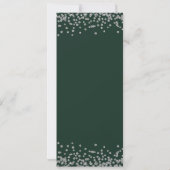 70e verjaardag programma Silver Confetti Green (Achterkant)